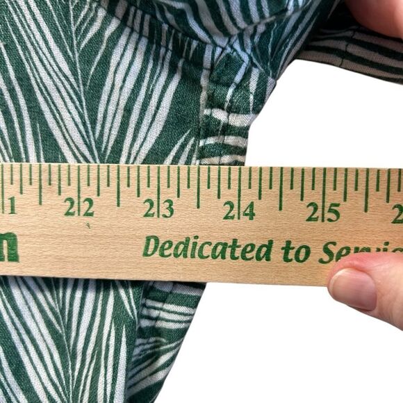 J.Crew linen cotton xl Tropical Hawaiian Down Shirt - Cotton, Short Sleeves - Picture 7 of 14